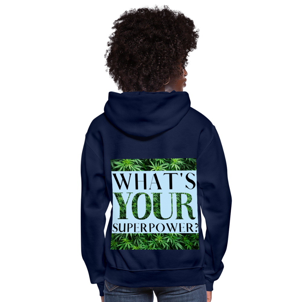 I'm A Cannabis Boss Mom Ladies Hoodie - navy