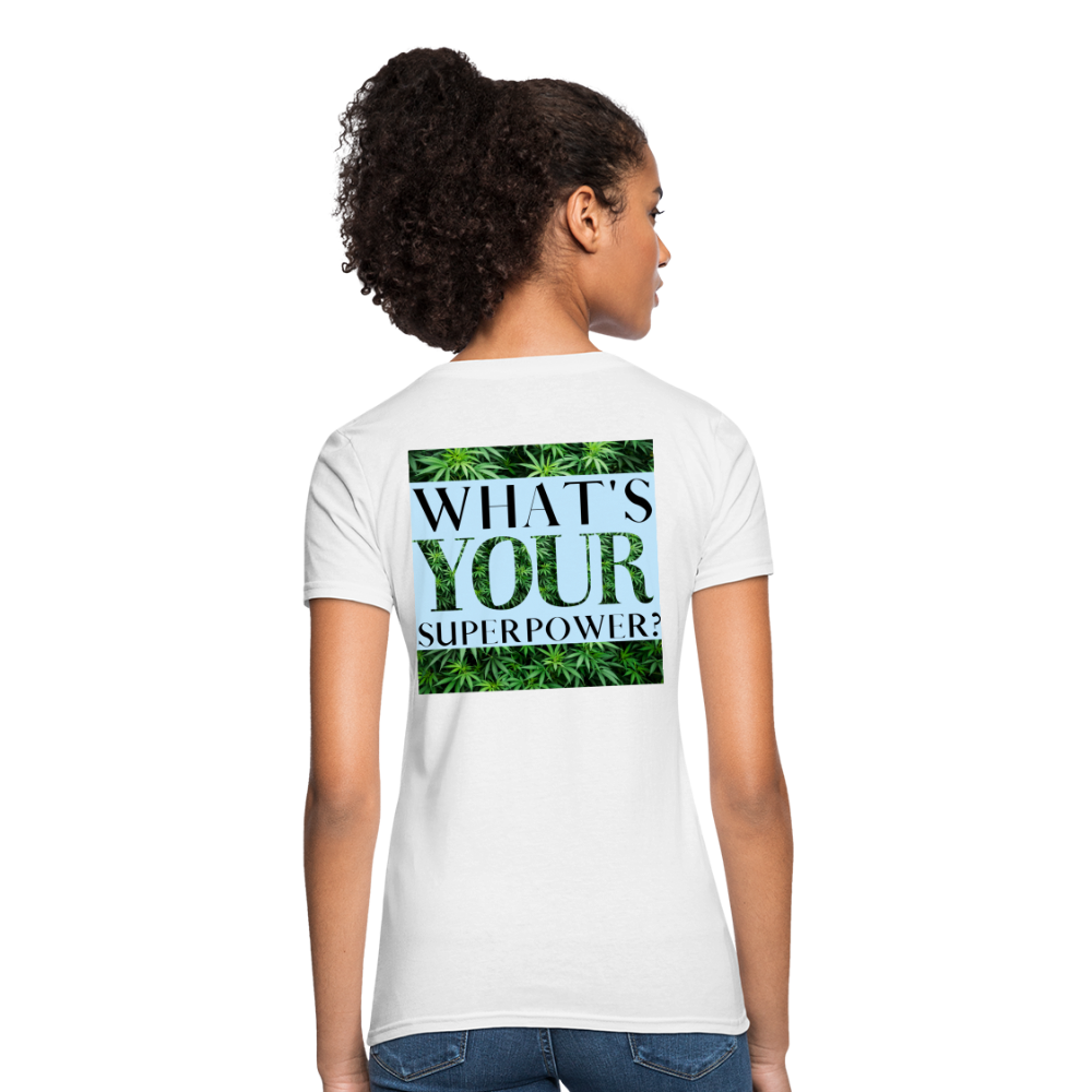 I'm A Cannabis Boss Mom Ladies T-Shirt - white