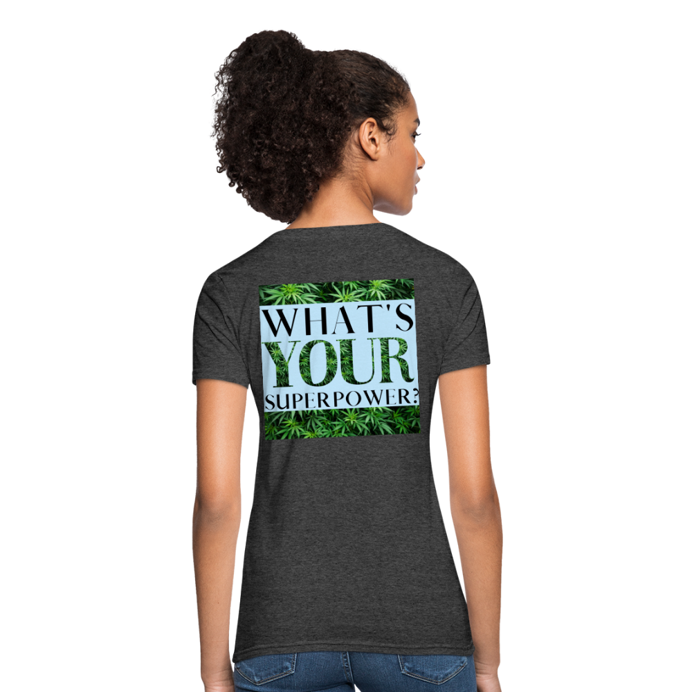 I'm A Cannabis Boss Mom Ladies T-Shirt - heather black