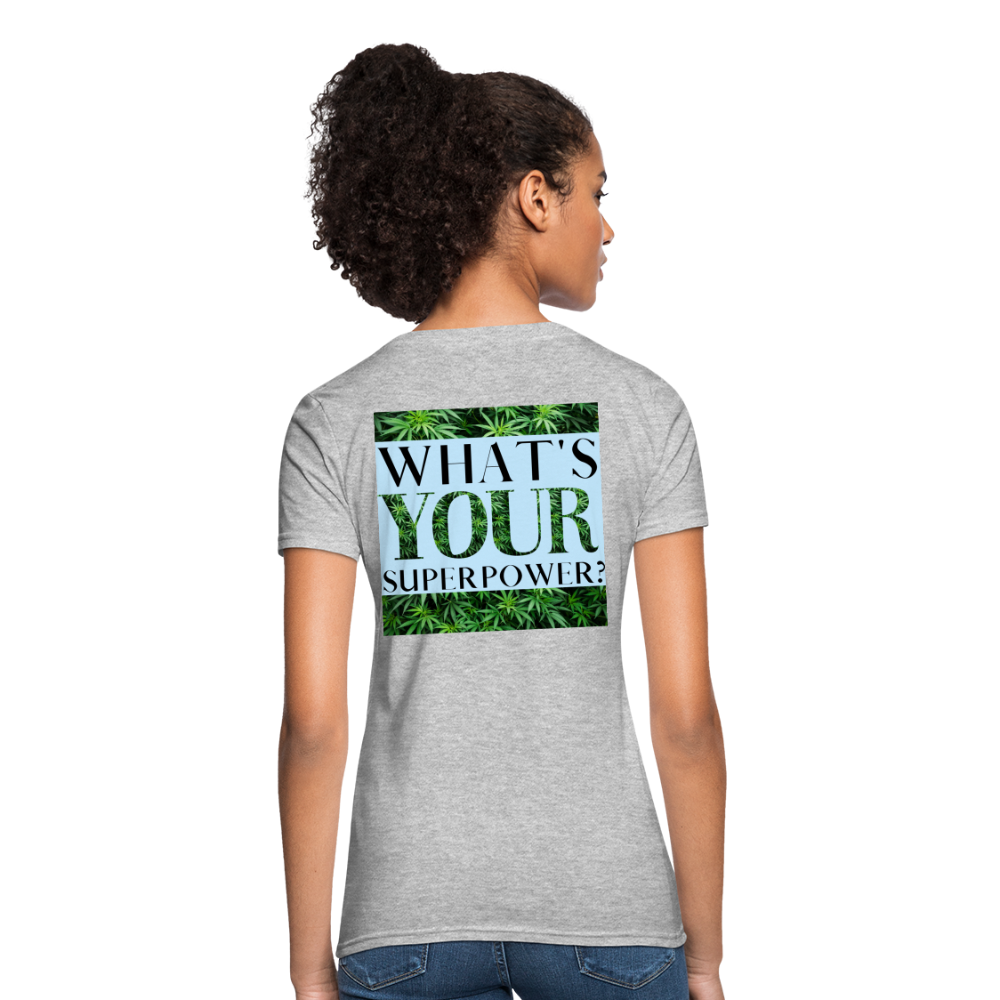 I'm A Cannabis Boss Mom Ladies T-Shirt - heather gray