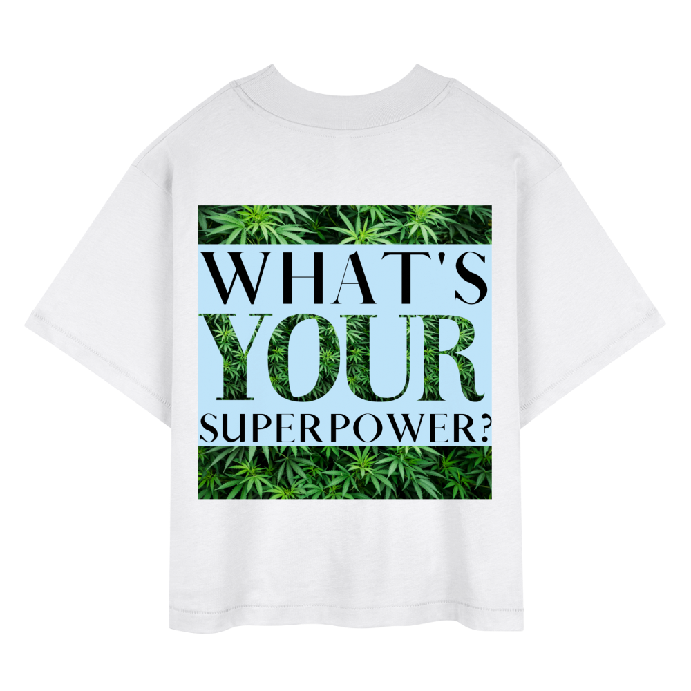 I'm A Cannabis Boss Mom Ladies Boxy Tee - white