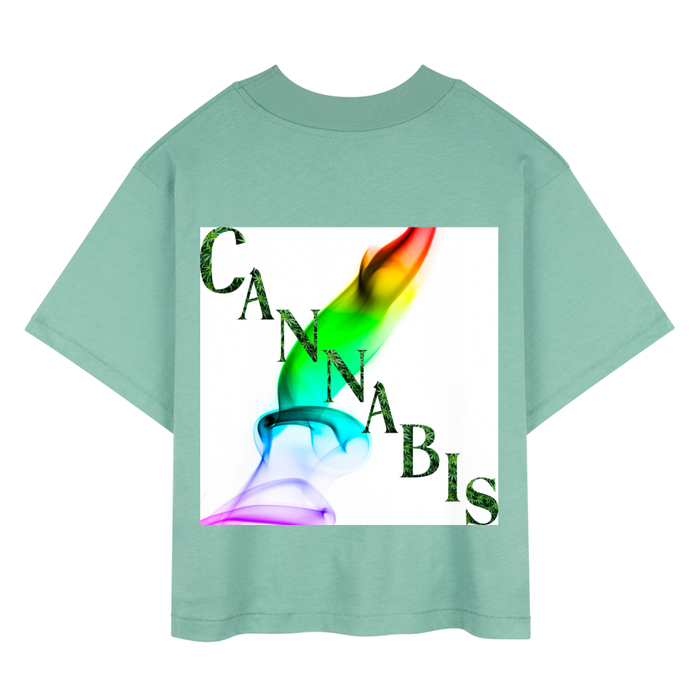 Mind Body Spirit Cannabis Ladies Boxy Tee - saltwater
