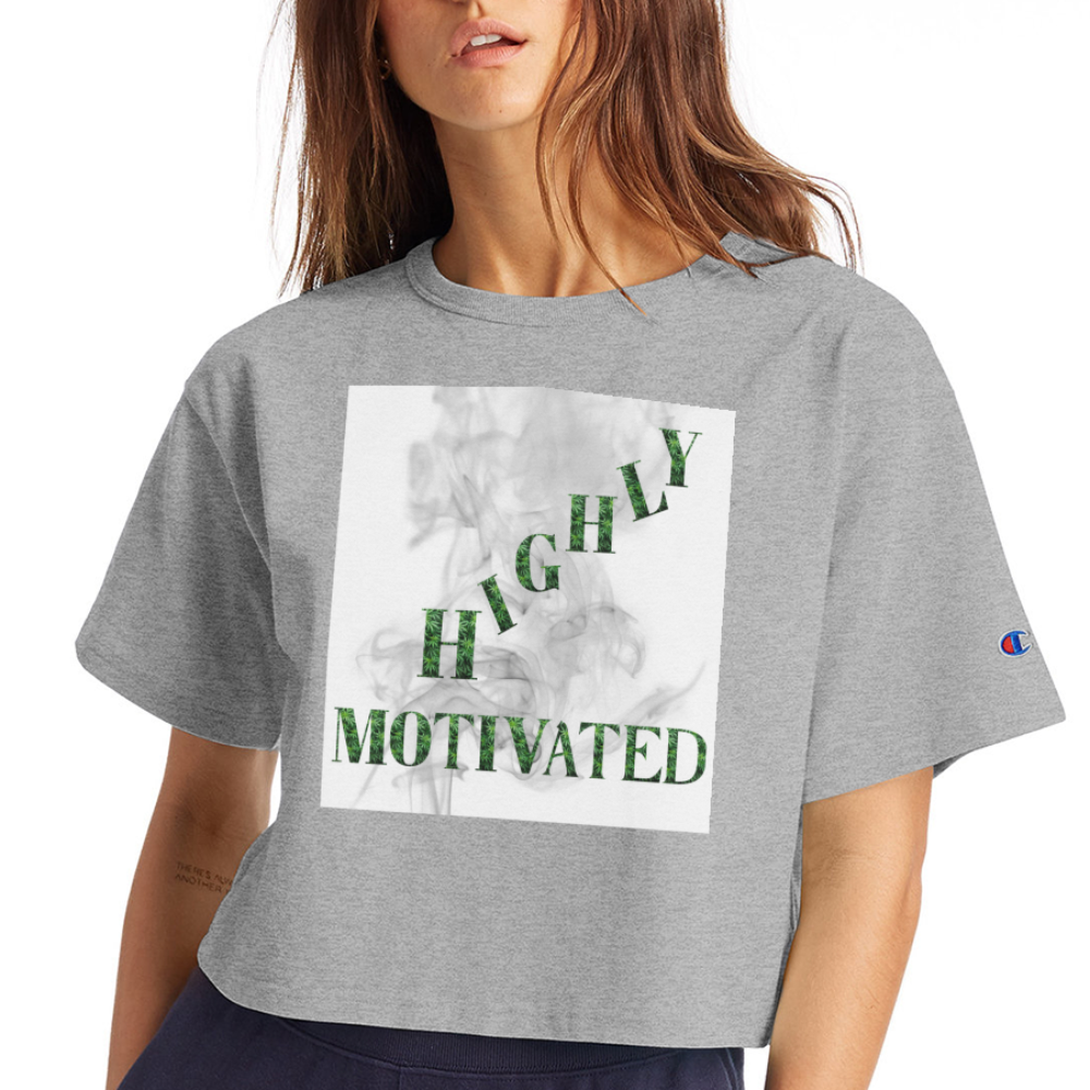 Champion Women’s Cropped T-Shirt - heather gray