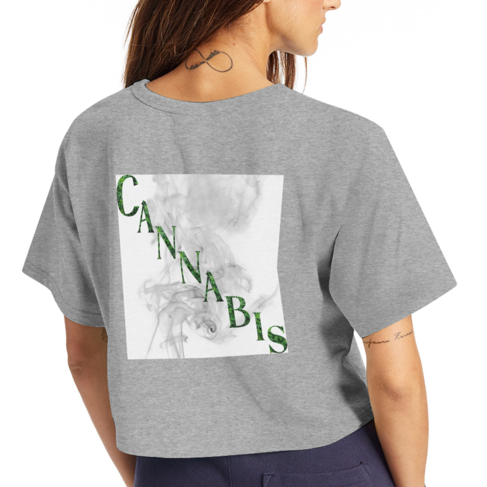 Champion Women’s Cropped T-Shirt - heather gray
