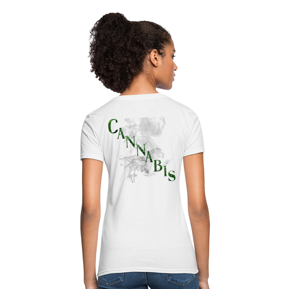 Highly Motivated Cannabis Ladies T-Shirt - white