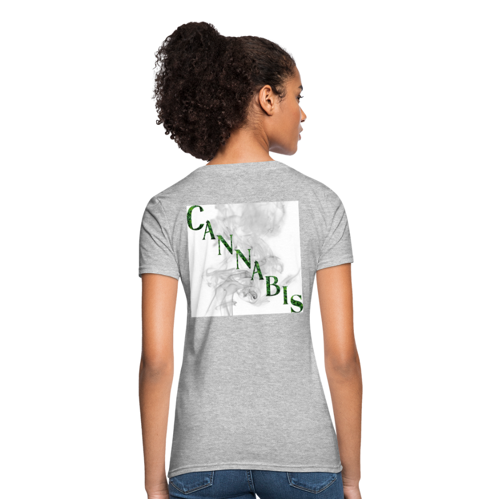 Highly Motivated Cannabis Ladies T-Shirt - heather gray