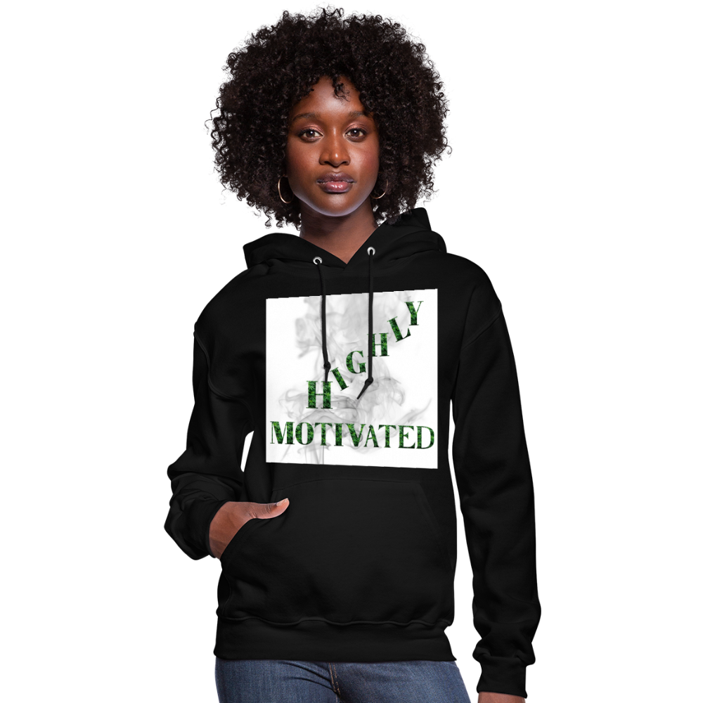 Highly Motivated Cannabis Hoodie - black