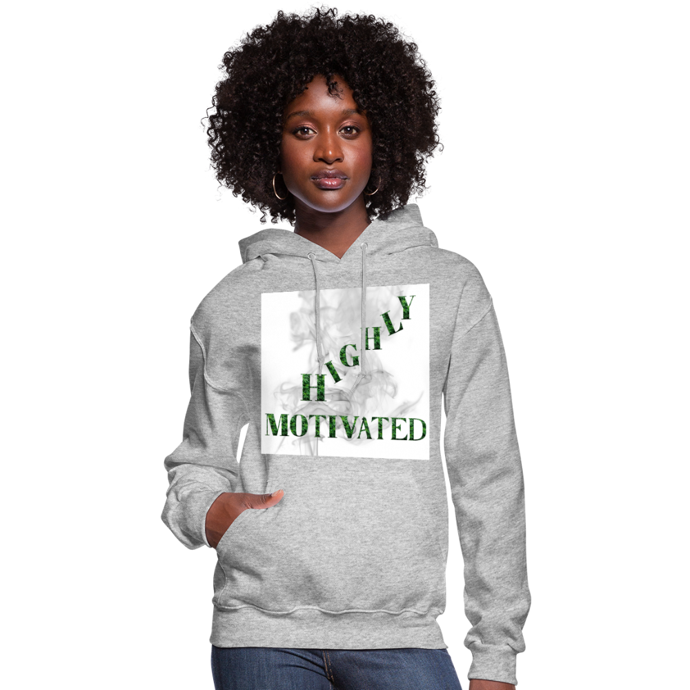 Highly Motivated Cannabis Hoodie - heather gray
