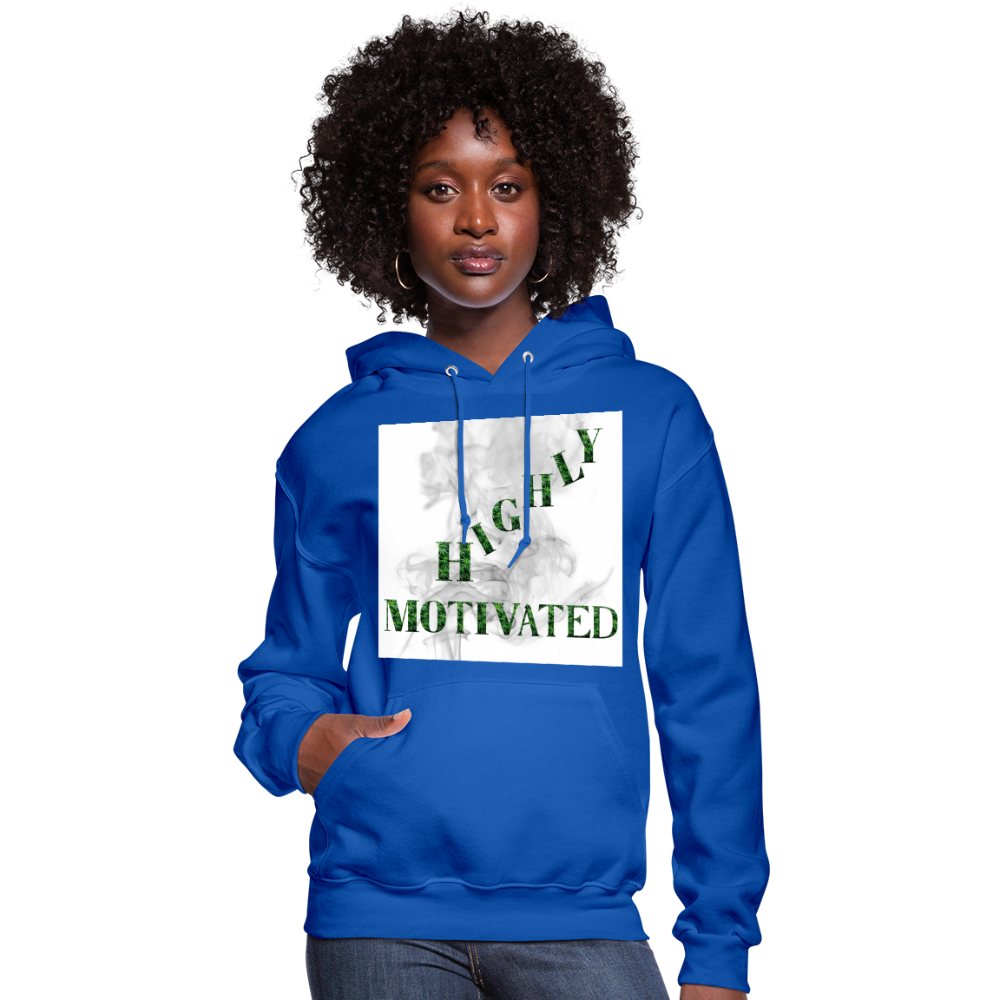 Highly Motivated Cannabis Hoodie - royal blue
