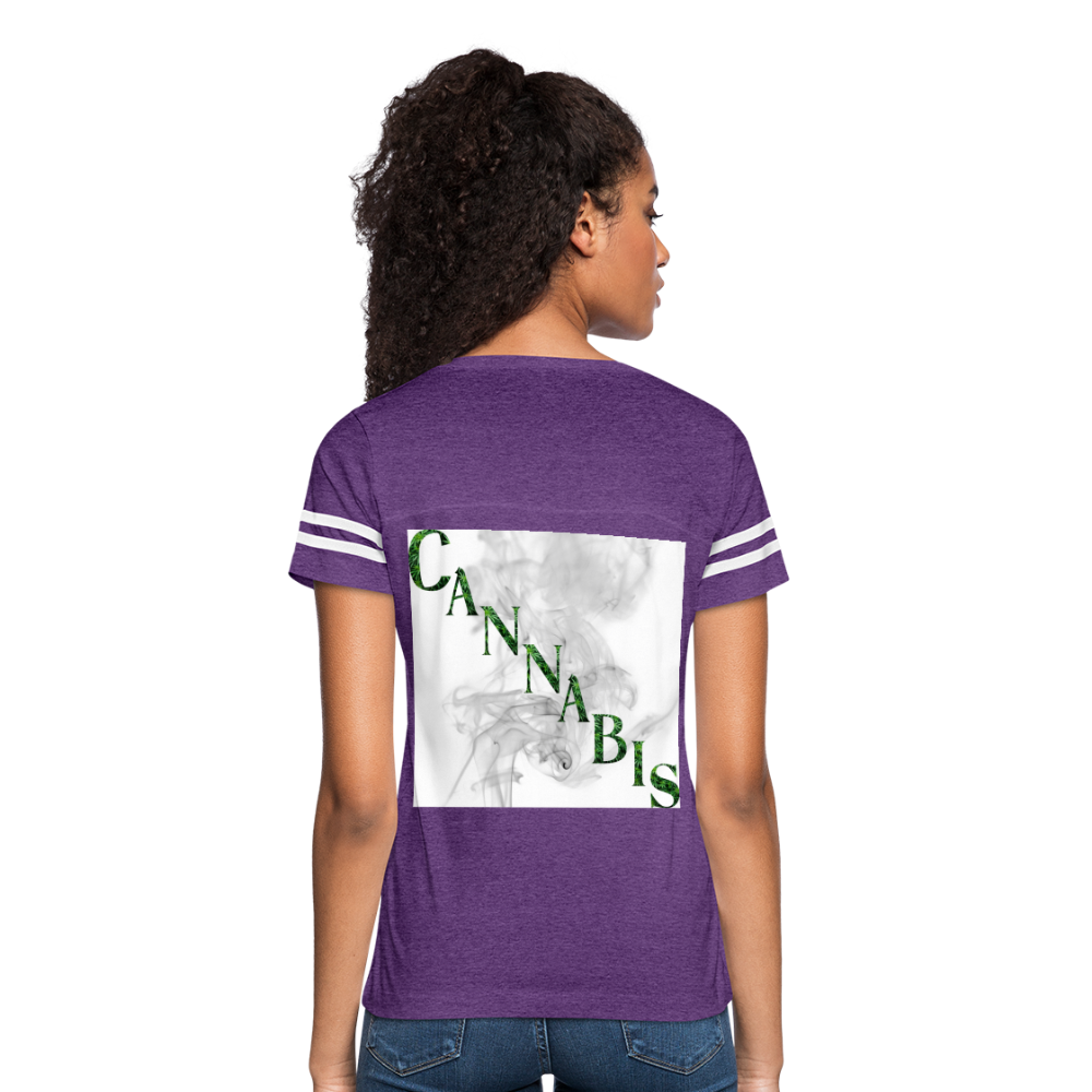 Women’s Vintage Sport T-Shirt - vintage purple/white