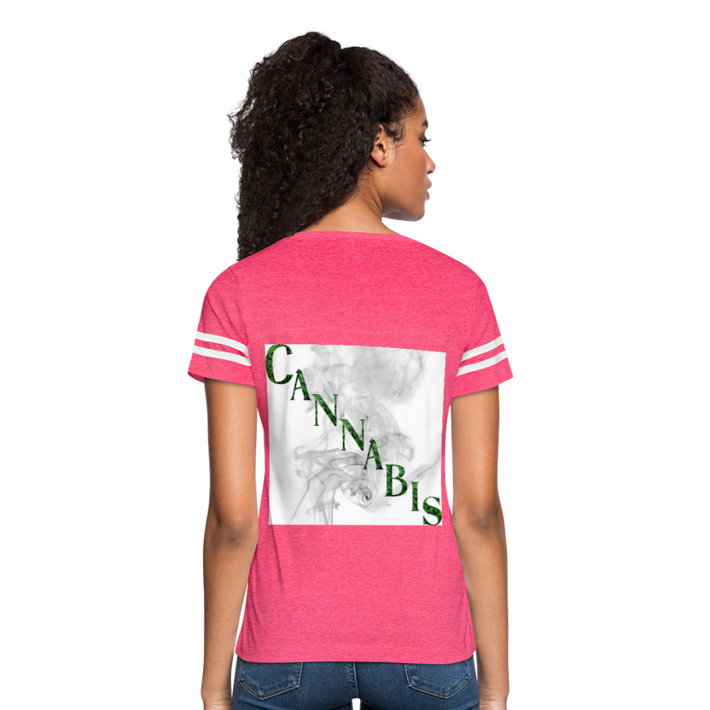 Women’s Vintage Sport T-Shirt - vintage pink/white