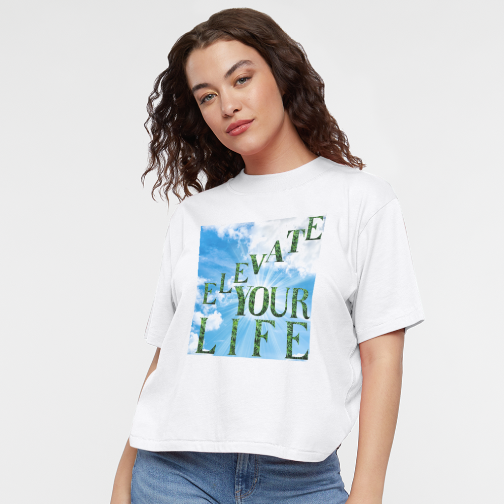 Women's Boxy Tee - white