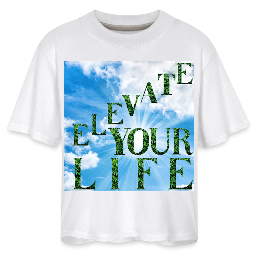 Women's Boxy Tee - white