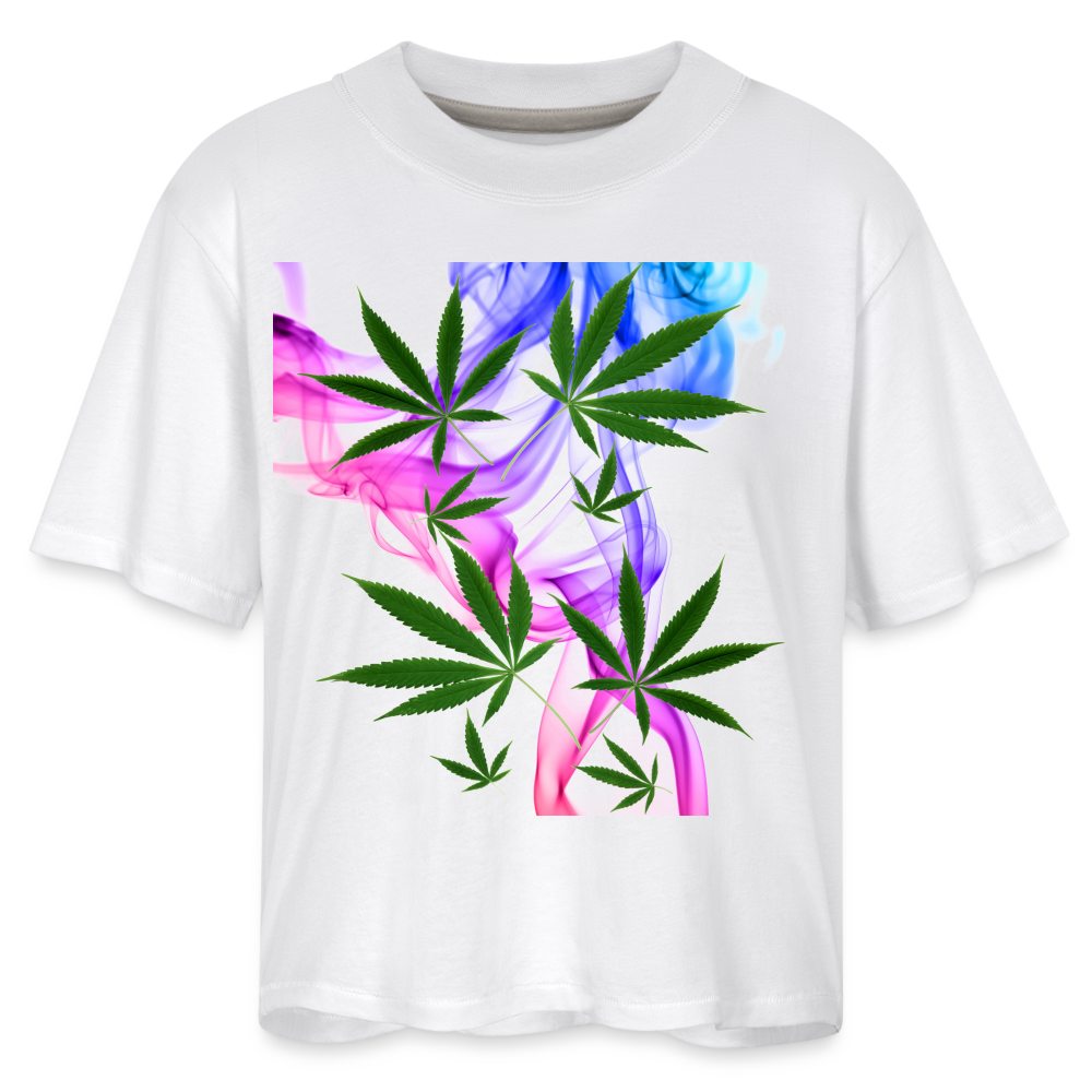 Women's Boxy Tee - white