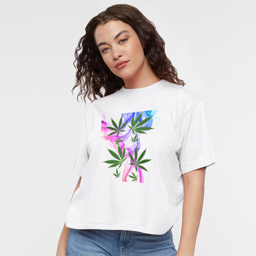 Women's Boxy Tee - white