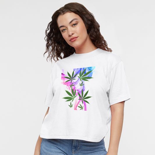 Women's Boxy Tee - white