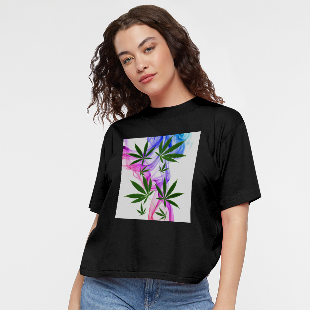 Women's Boxy Tee - black