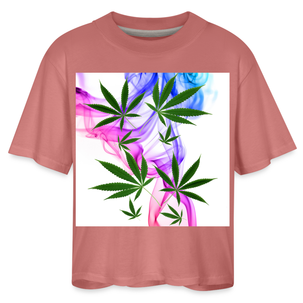 Women's Boxy Tee - mauve