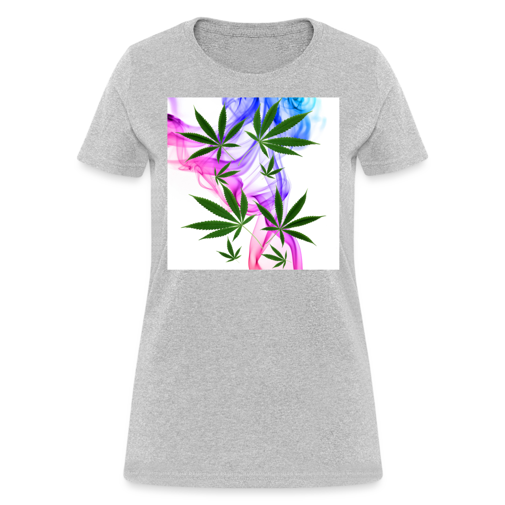 Smoking Pretty Cannabis Ladies Women's T-Shirt - heather gray