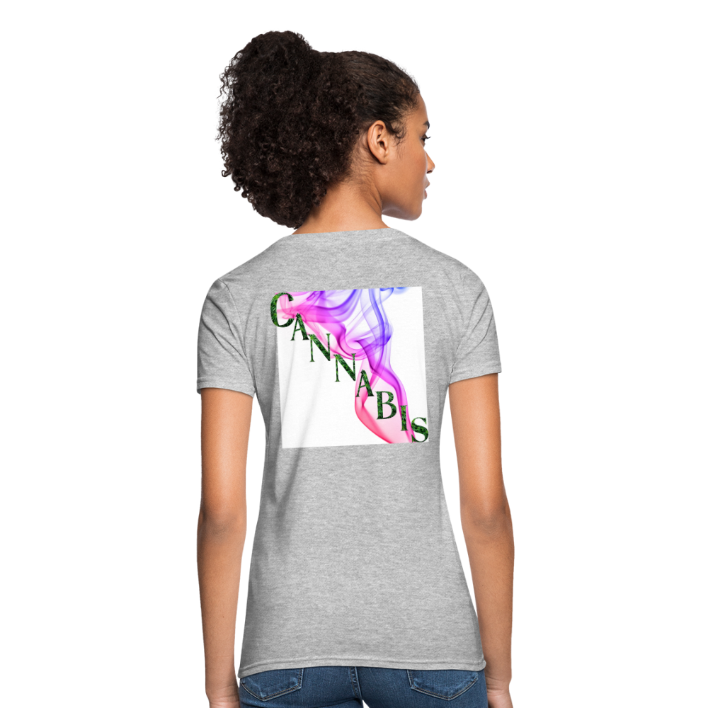 Smoking Pretty Cannabis Ladies Women's T-Shirt - heather gray