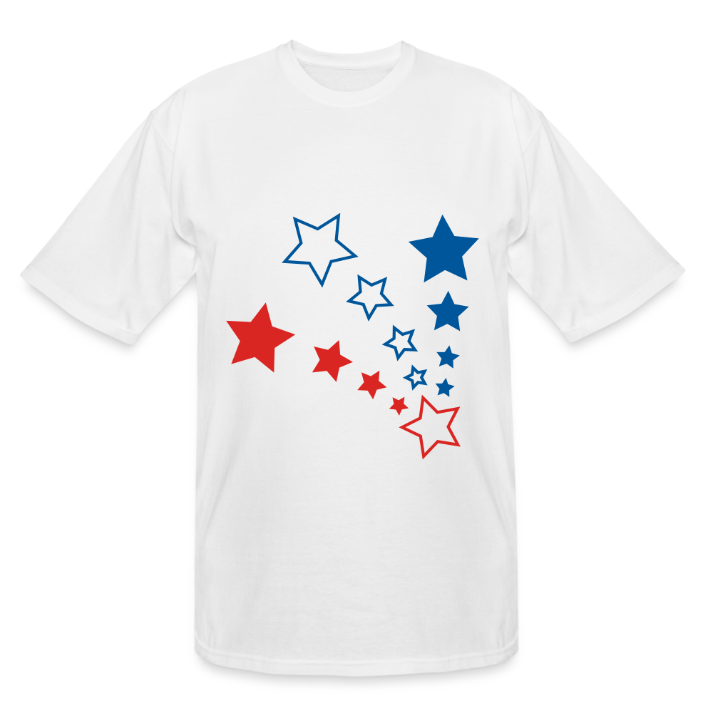 red white and blue - white