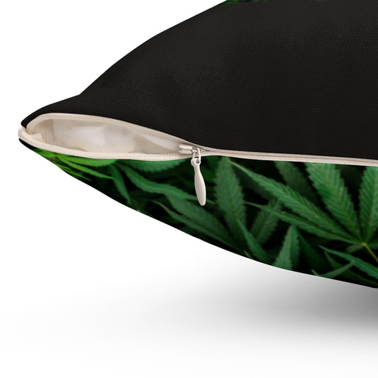 Cannabis 420 Polyester Square Pillow