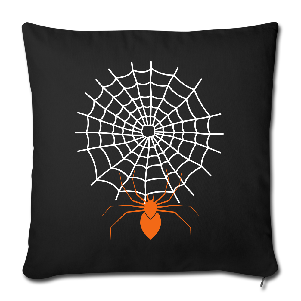 Throw Pillow Cover 18” x 18” - black