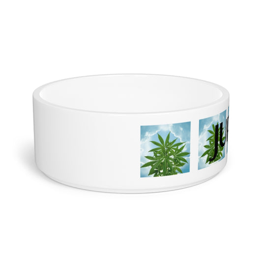 Customizable Cannabis Pet Bowl- Cannabis Tra Le Nuvole Pet Bowl
