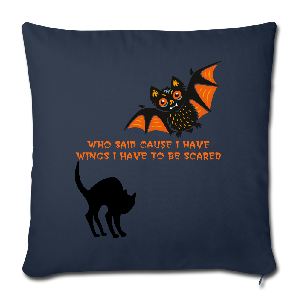 Throw Pillow Cover 18” x 18” - navy