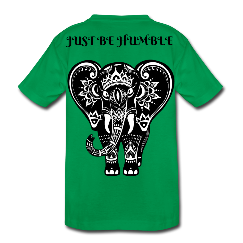 Just Be Kind Just Be Humble Kids' Premium T-Shirt - kelly green