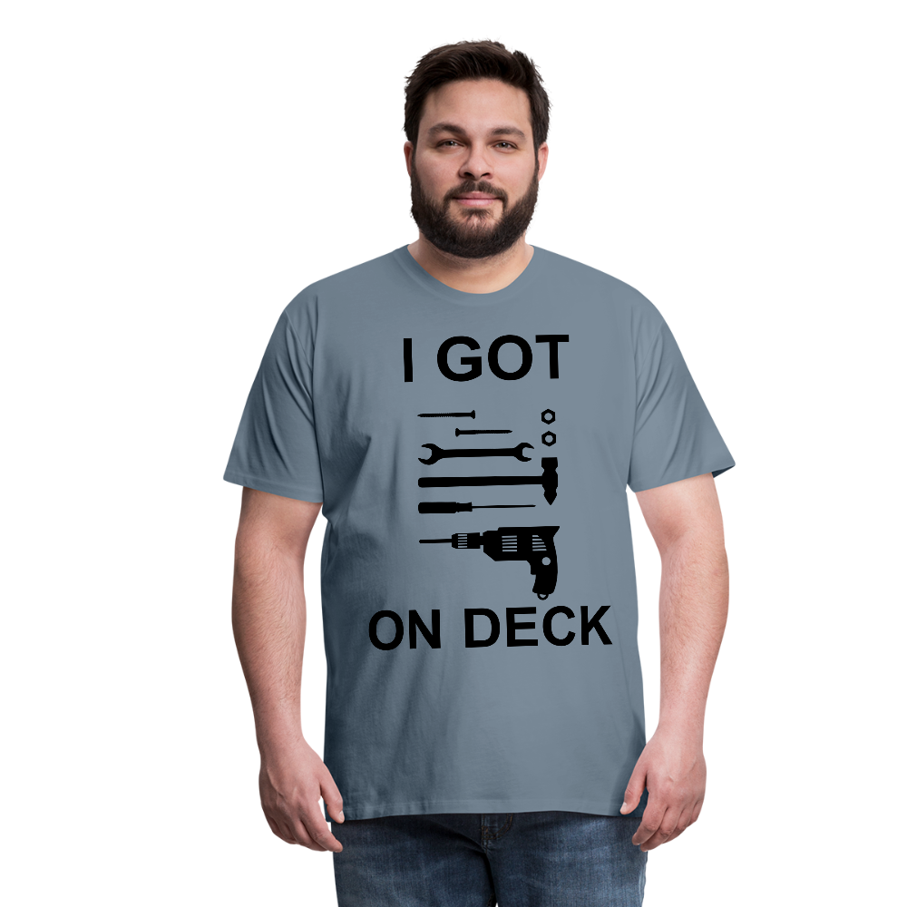 I Got Tools On Deck Men's Organic T-Shirt - steel blue
