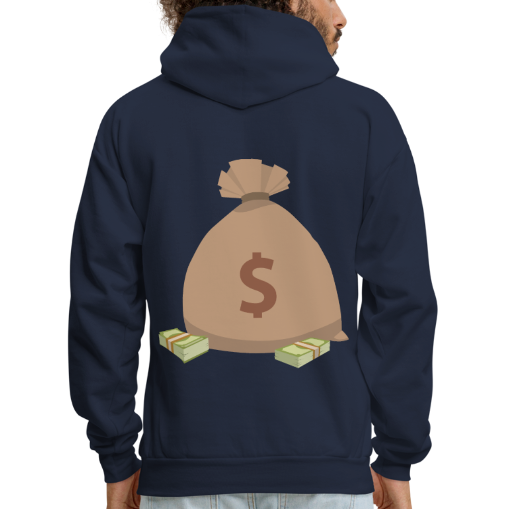 Stop Lacking And Start Stacking Money Men's Hoodie - navy