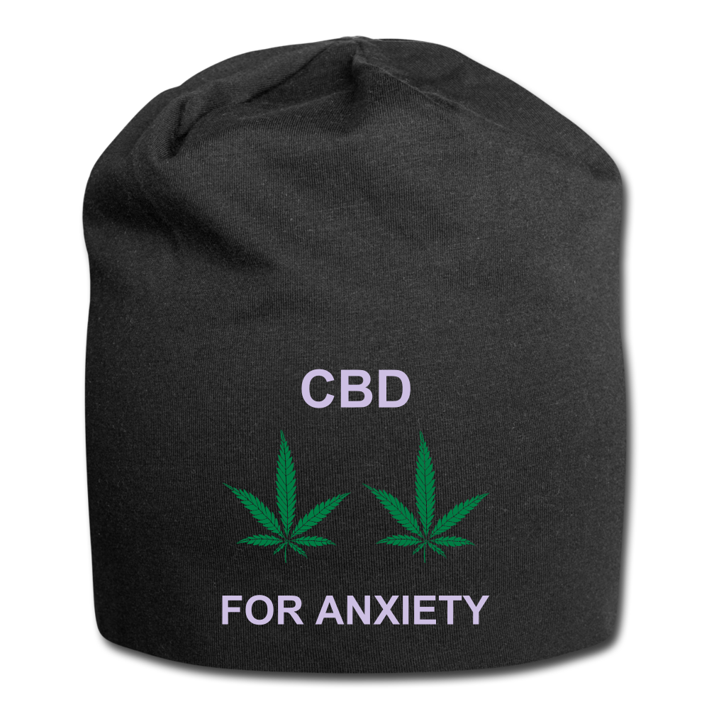Anxiety Jersey Beanie - black