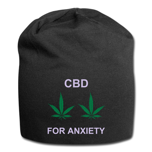 Anxiety Jersey Beanie - black
