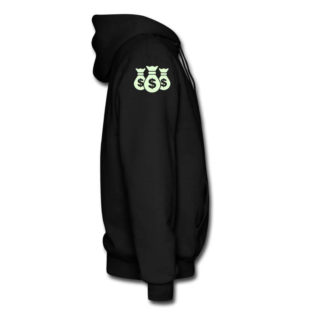 Stop Lacking And Start Stacking Money Men's Hoodie - black