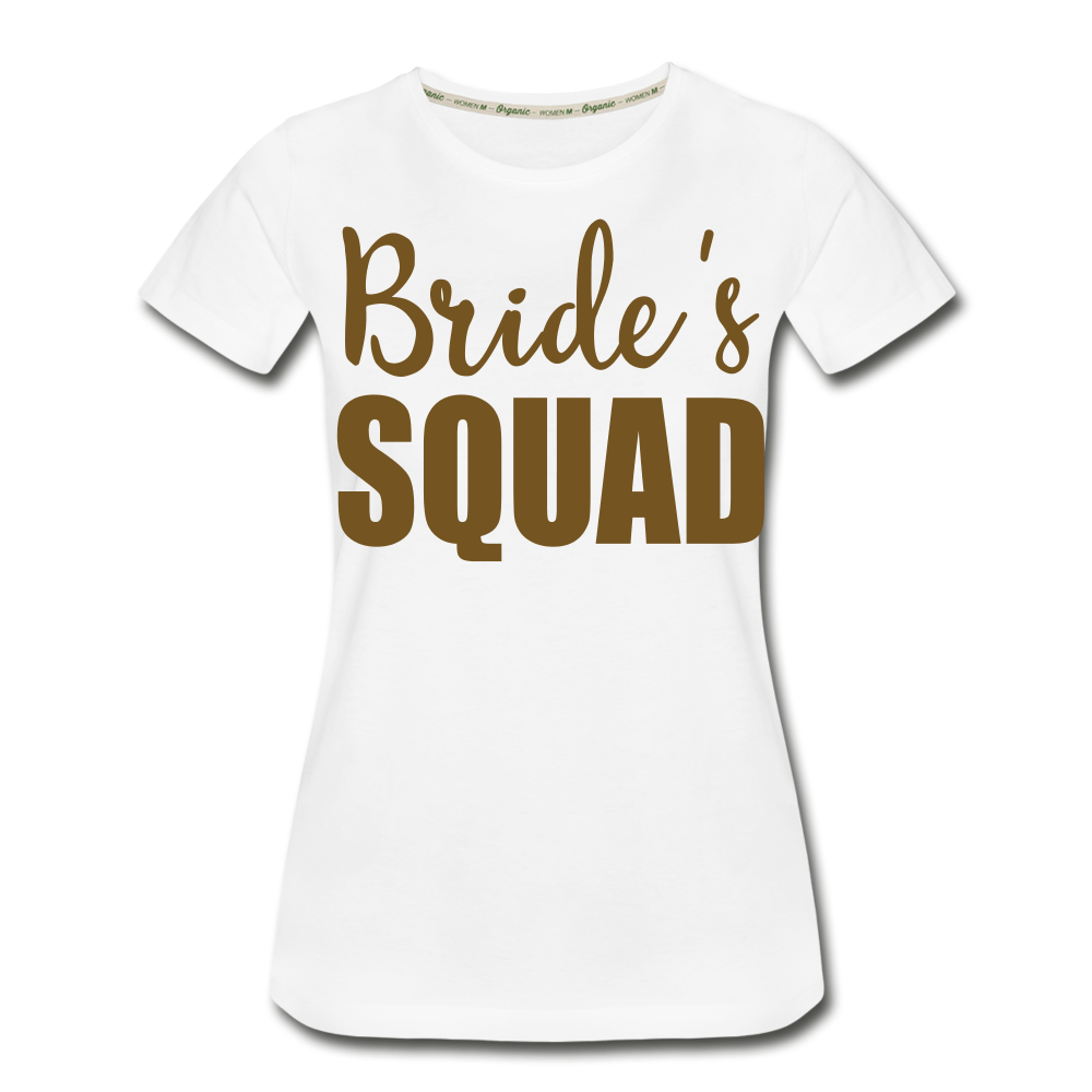Bride's Squad Organic T-Shirt - white
