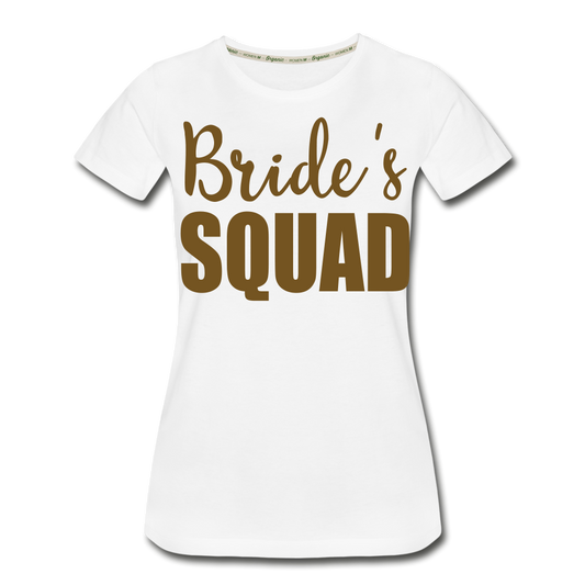 Bride's Squad Organic T-Shirt - white