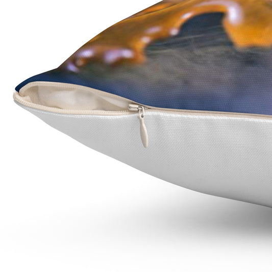 Cannabis Wax Spun Polyester Square Pillow