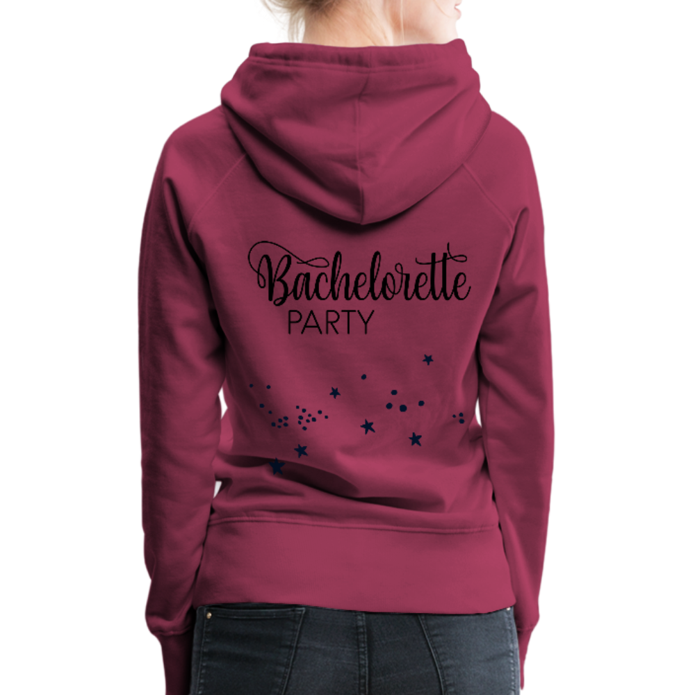 Bride Squad Women’s Premium Hoodie - burgundy