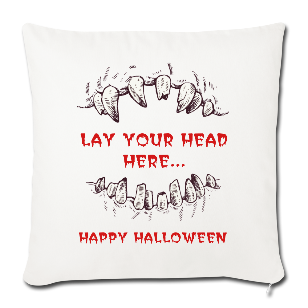 Throw Pillow Cover 18” x 18” - natural white