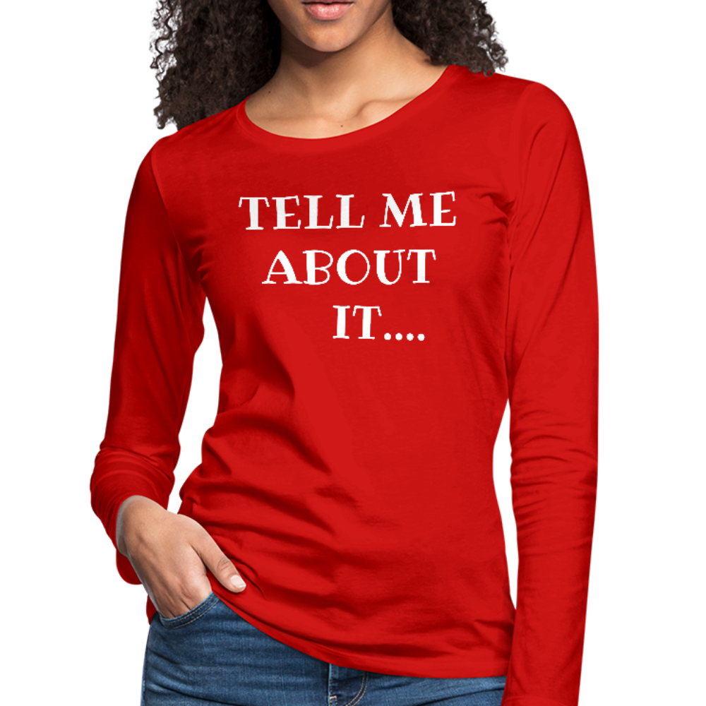 Women's Premium Long Sleeve T-Shirt - red