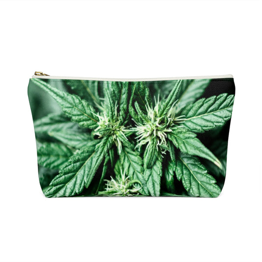Foglia Di Cannabis Verde Accessory Pouch