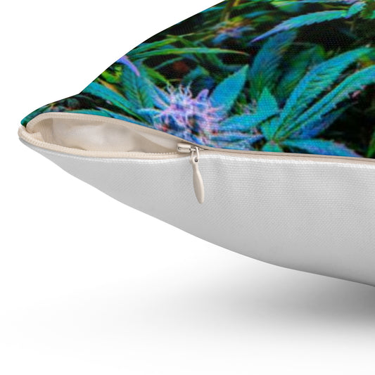 The Rainbow Cannabis Spun Polyester Square Pillow