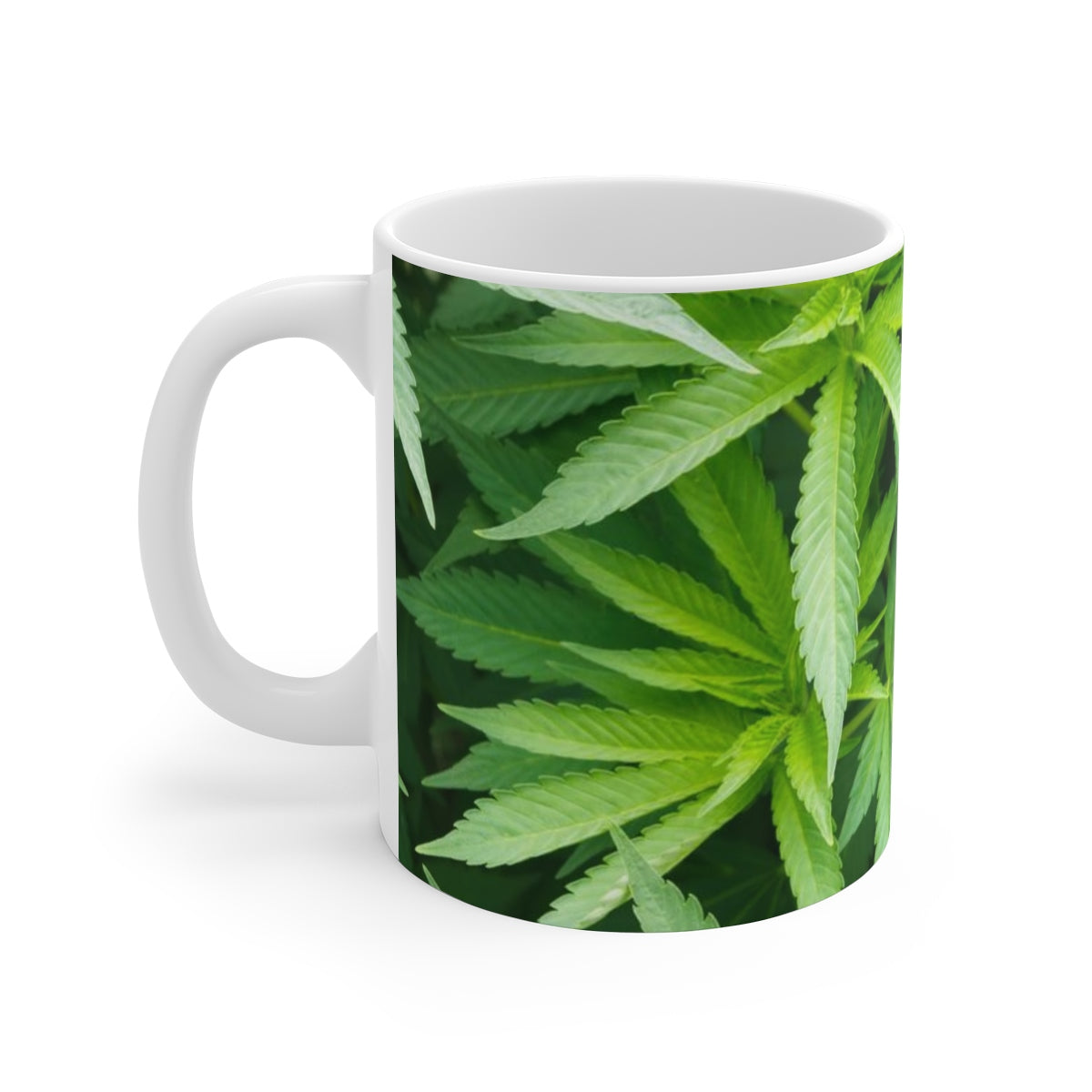 Cannabis White Ceramic Mug