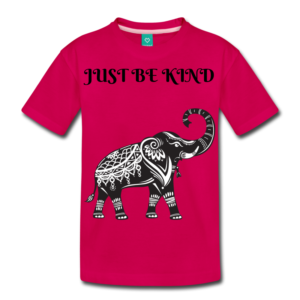 Just Be Kind Just Be Humble Kids' Premium T-Shirt - dark pink