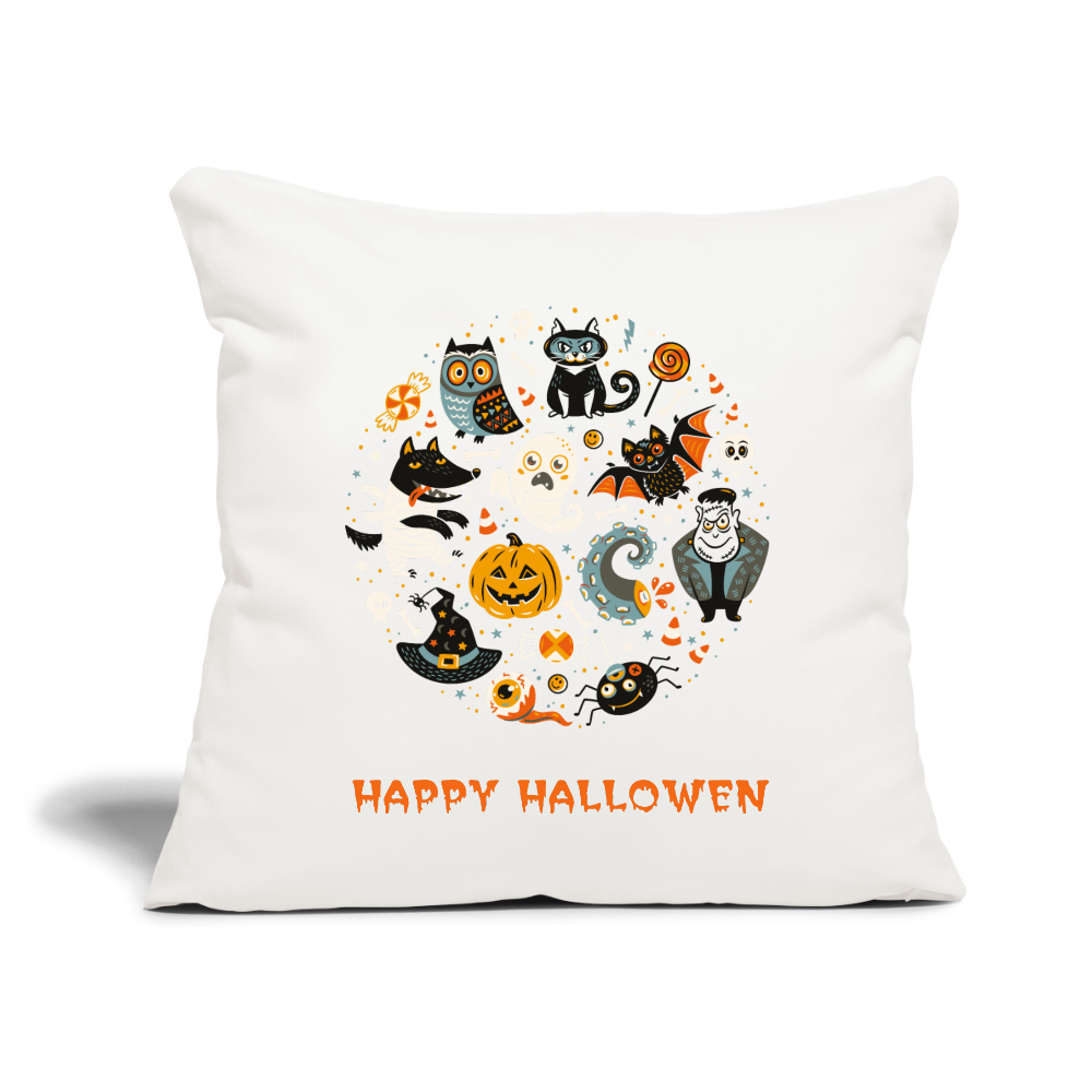 Throw Pillow Cover 18” x 18” - natural white