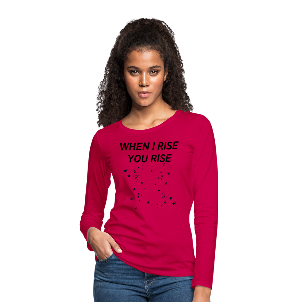 Women's Premium Long Sleeve T-Shirt - dark pink