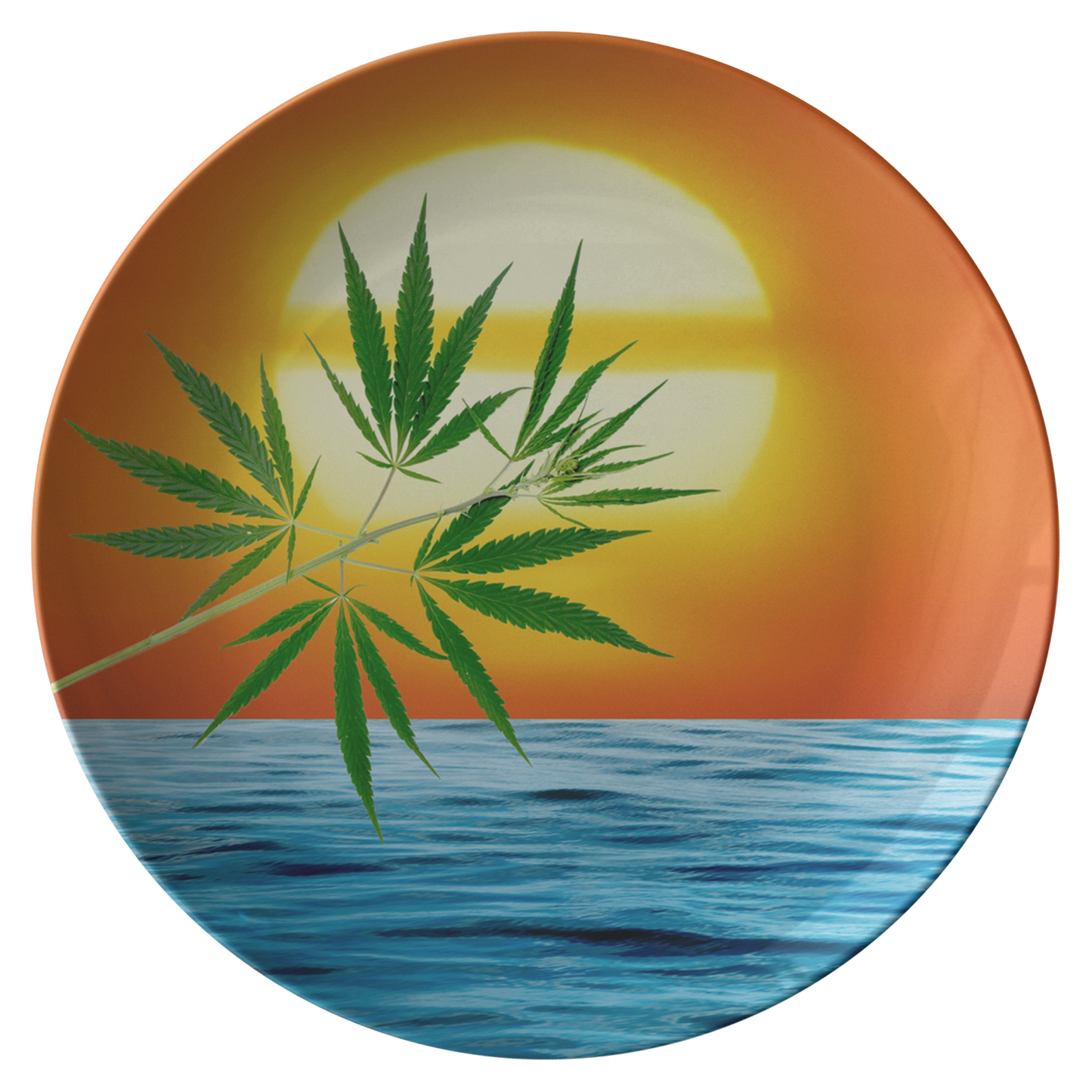 Un'alba Con La Cannabis Plate