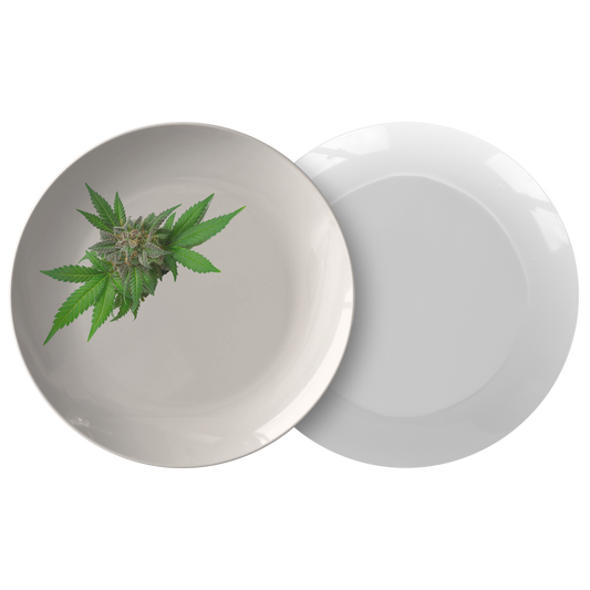 Semplicemente Cannabis Plate- Off White