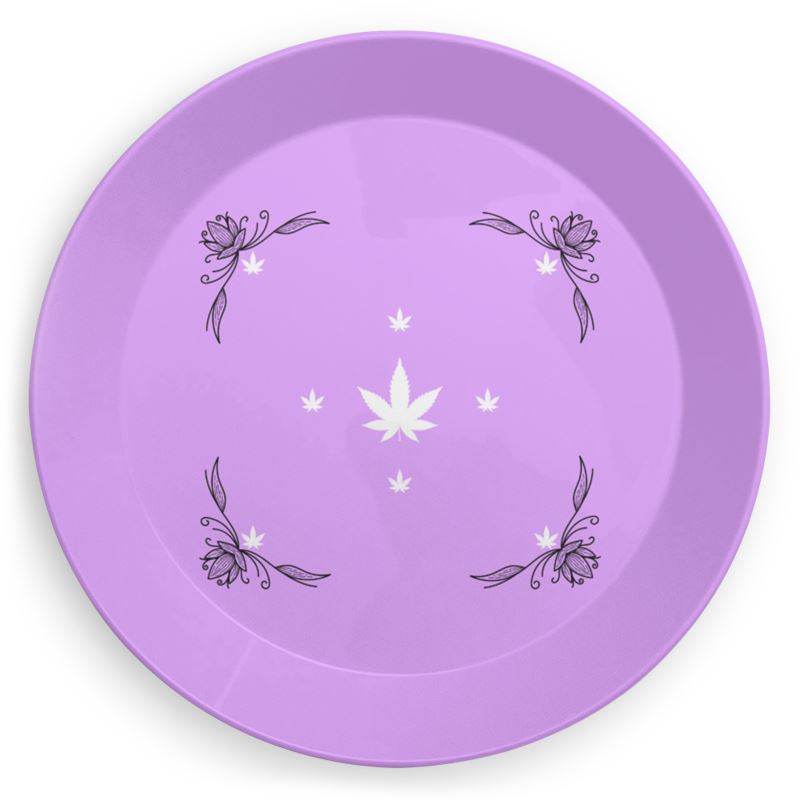 Bellissimo Blue Cannabis Party Plates